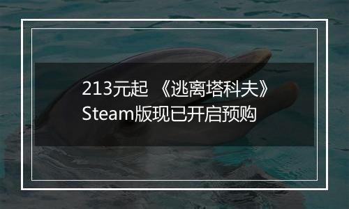213元起 《逃离塔科夫》Steam版现已开启预购