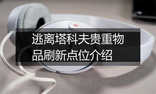 逃离塔科夫贵重物品刷新点位介绍