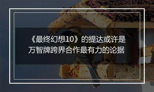 《最终幻想10》的提达或许是万智牌跨界合作最有力的论据