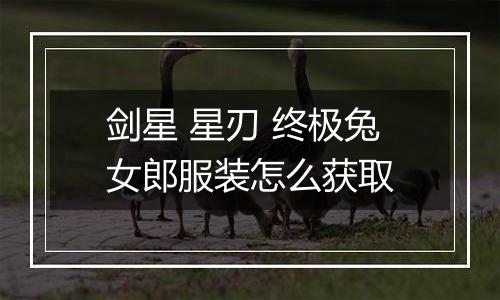 剑星 星刃 终极兔女郎服装怎么获取