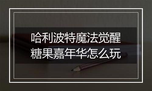 哈利波特魔法觉醒糖果嘉年华怎么玩