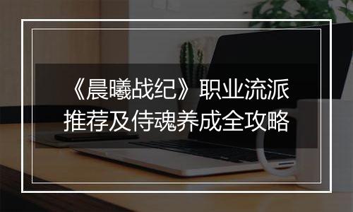 《晨曦战纪》职业流派推荐及侍魂养成全攻略